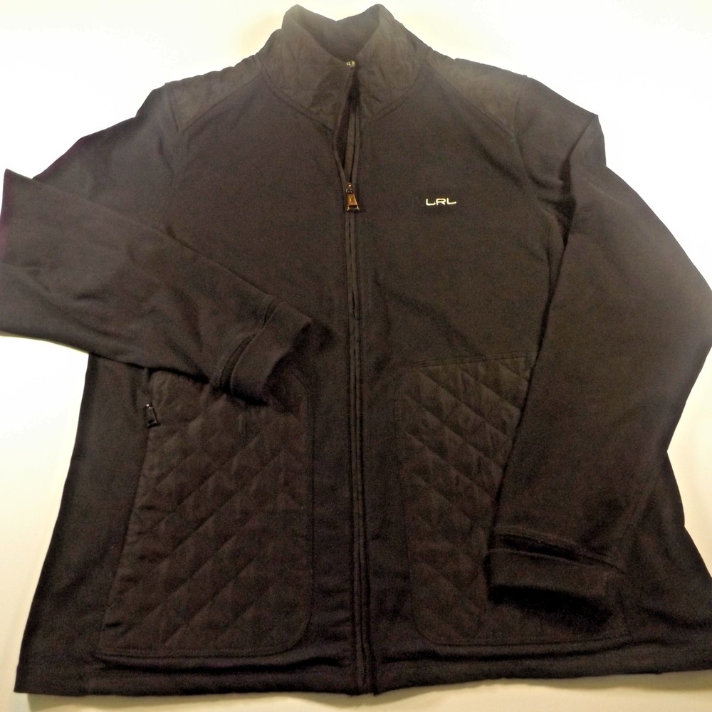 Ralph Lauren Womens Black Light Weight Jacket Size XL